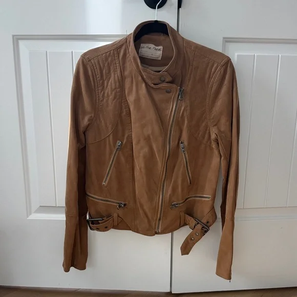 Free People We The Free Faux Leather Moto Jacket - Picture 2 of 5